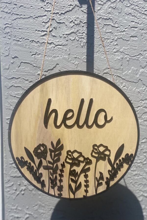 Hello Door Sign