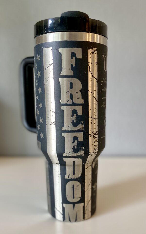 Freedom 40 oz Laser Engraved Tumbler