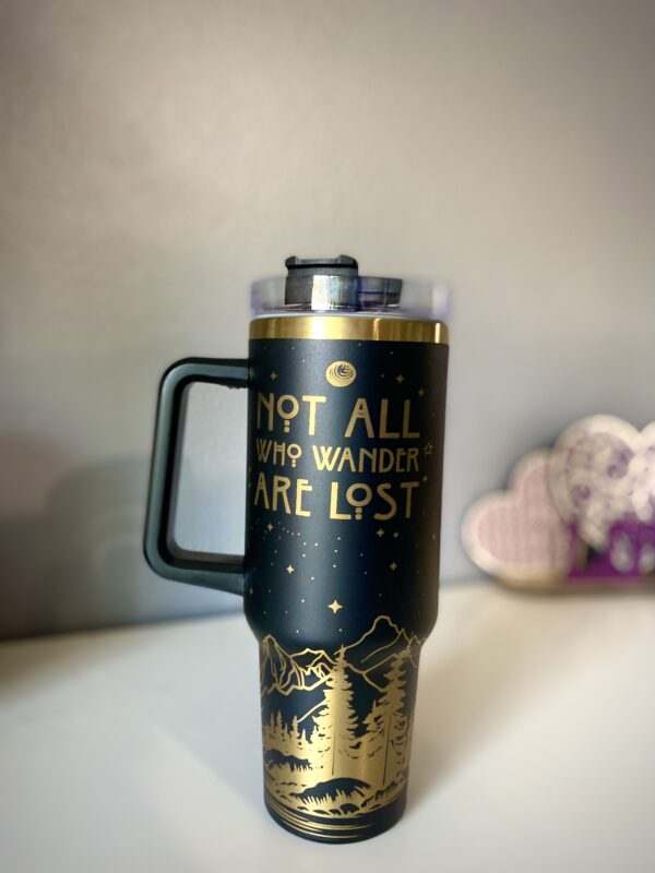 Not All Who Wander Are Lost 40 oz Tumbler - Image 2