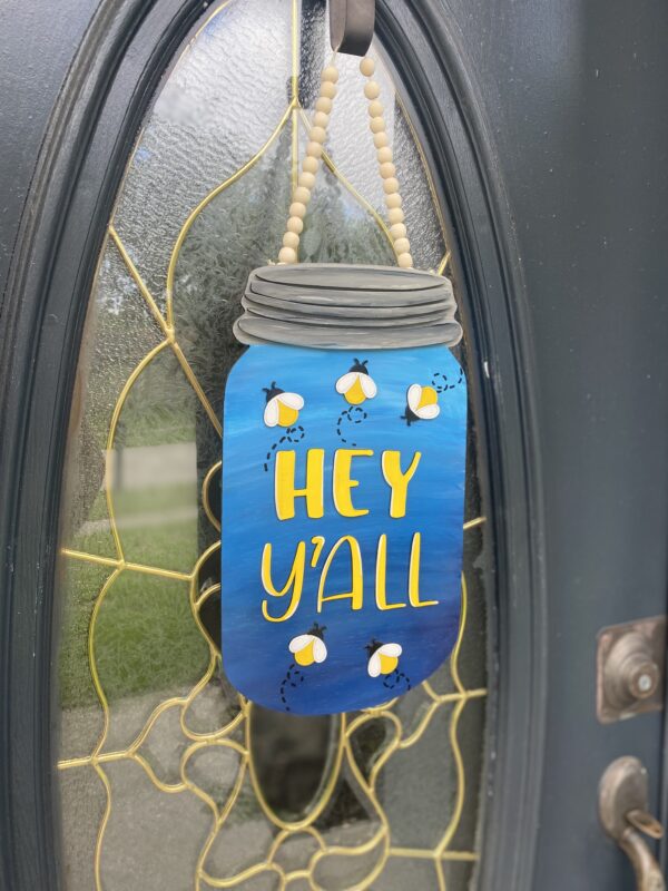 Firefly Mason Jar Door Sign - Image 2