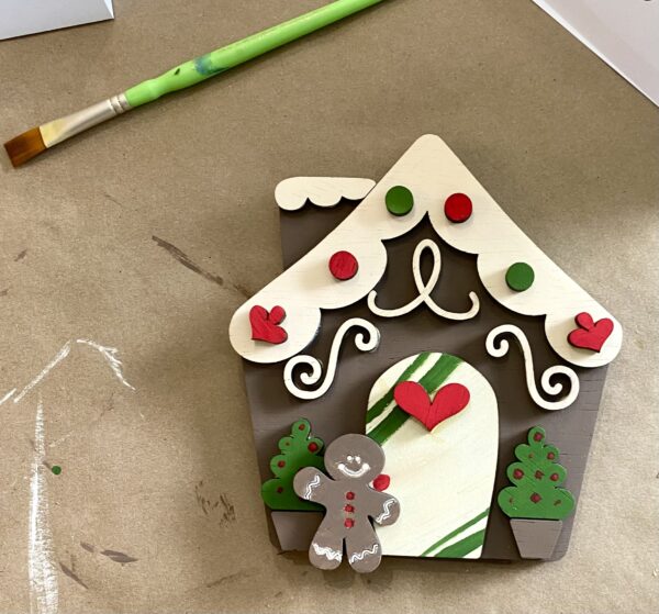 DIY - Gingerbread House Shelf Sitter - Image 2