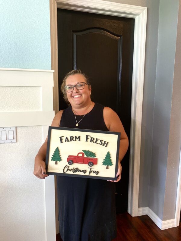 DIY - Farm Fresh Trees sign - Image 3