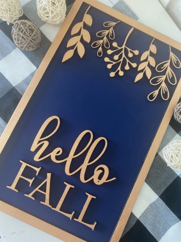 Hello Fall Sign - Image 3